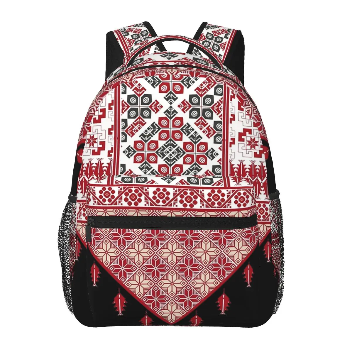 Palestinian Embroidery Tatreez Cross Stitch Art Design Arabic Backpacks Bookbag School Bags Travel Rucksack Shoulder Bag