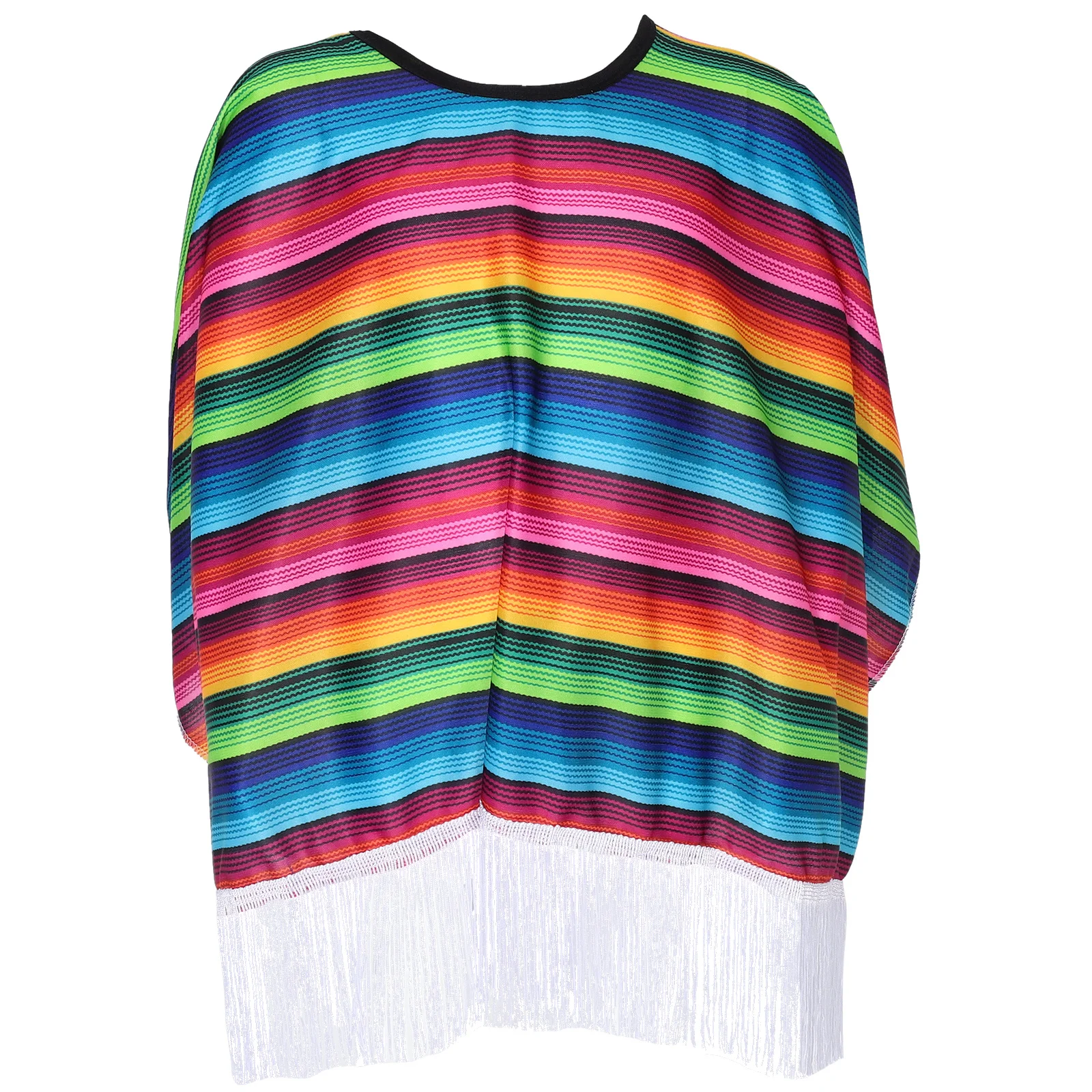 

Mexican Costume Cape Vibrant Lightweight Halloween Cosplay Dress Up Cloak Decorative Party Cape for Pretend