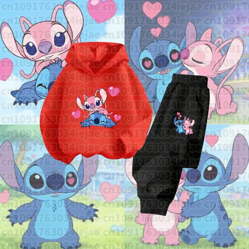 2026 الخريف والشتاء ماركة الملابس Kawaii غرزة هوديي مجموعة بلوزات لاحقًا هوديي سونيك كم طويل البلوز طقم رياضي