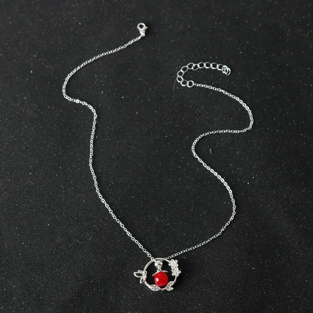 Anime Tian Guan Ci Fu naszyjnik Hua Cheng Xie Lian Cosplay kobiety wisiorek biżuteria Prop Choker łańcuszek akcesoria prezenty