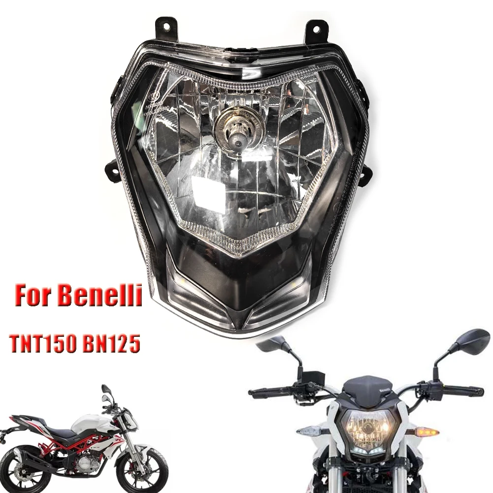 Motorcycle Headlight Head Lamp Assembly Light Shell Lamp For Benelli BN 125 BN125 TNT150 BJ150-29B