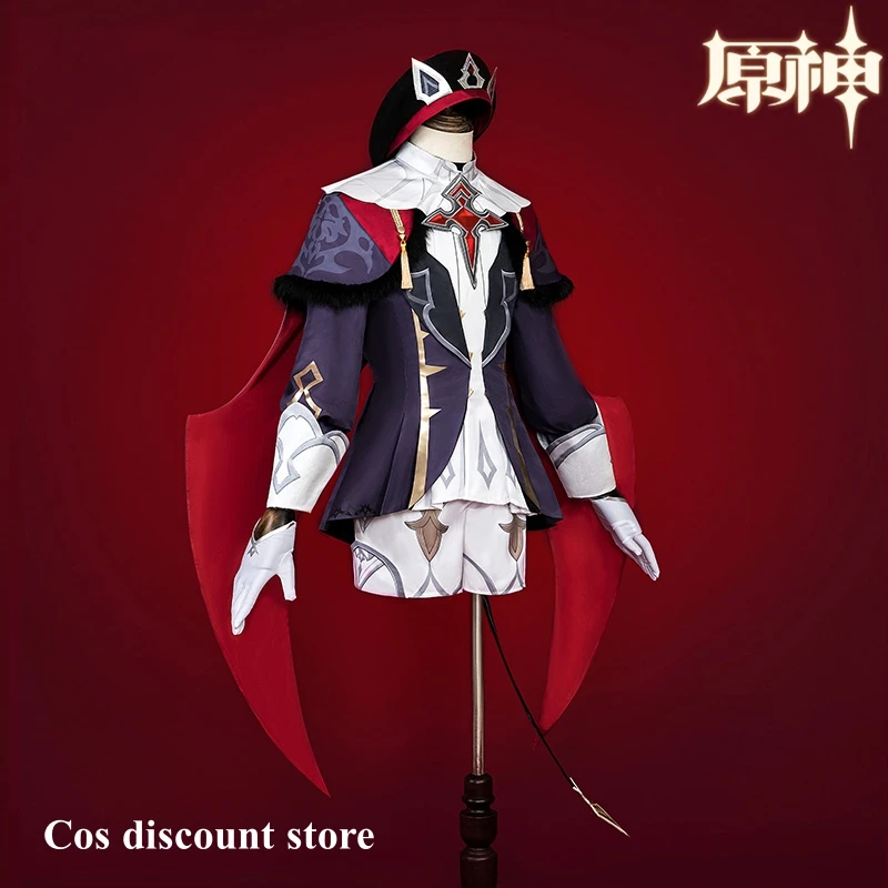 

Game Genshin Impact Dahlia Cosplay Costume Anime Men Fashion Vampire Costume Carnival Halloween Role Play Clothing Stock