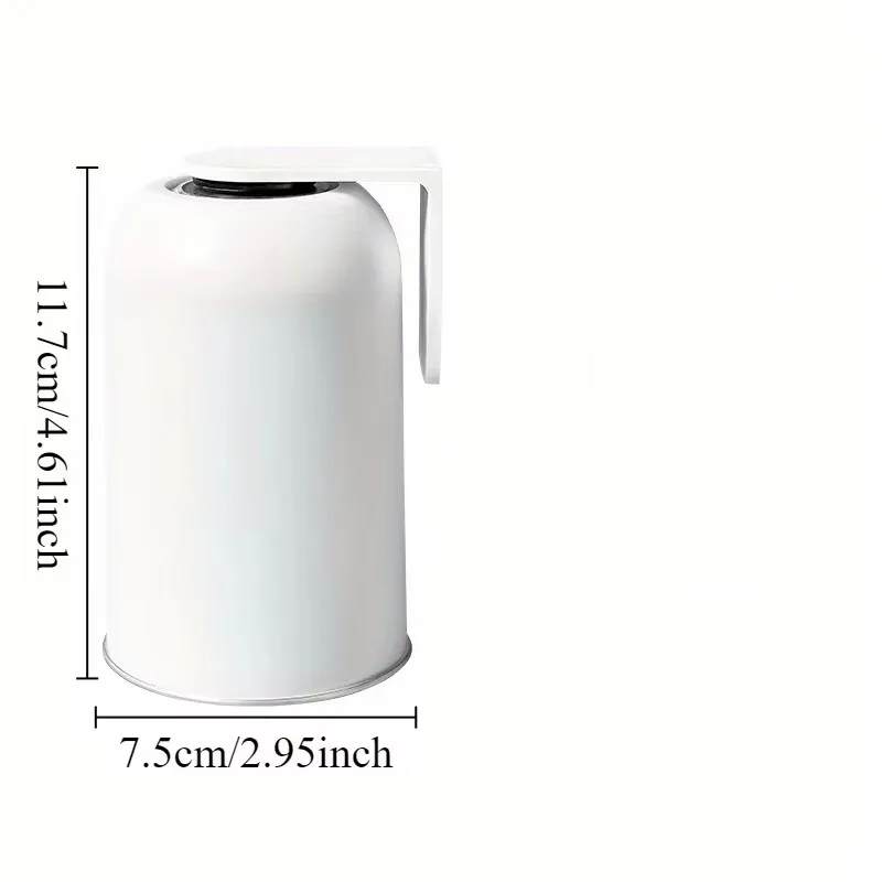 كوب غسول الفم المغناطيسي 304 من الفولاذ المقاوم للصدأ، كوب فرشاة الأسنان المثبت على الحائط، كوب ماء منزلي غير مثقوب، سعة كبيرة