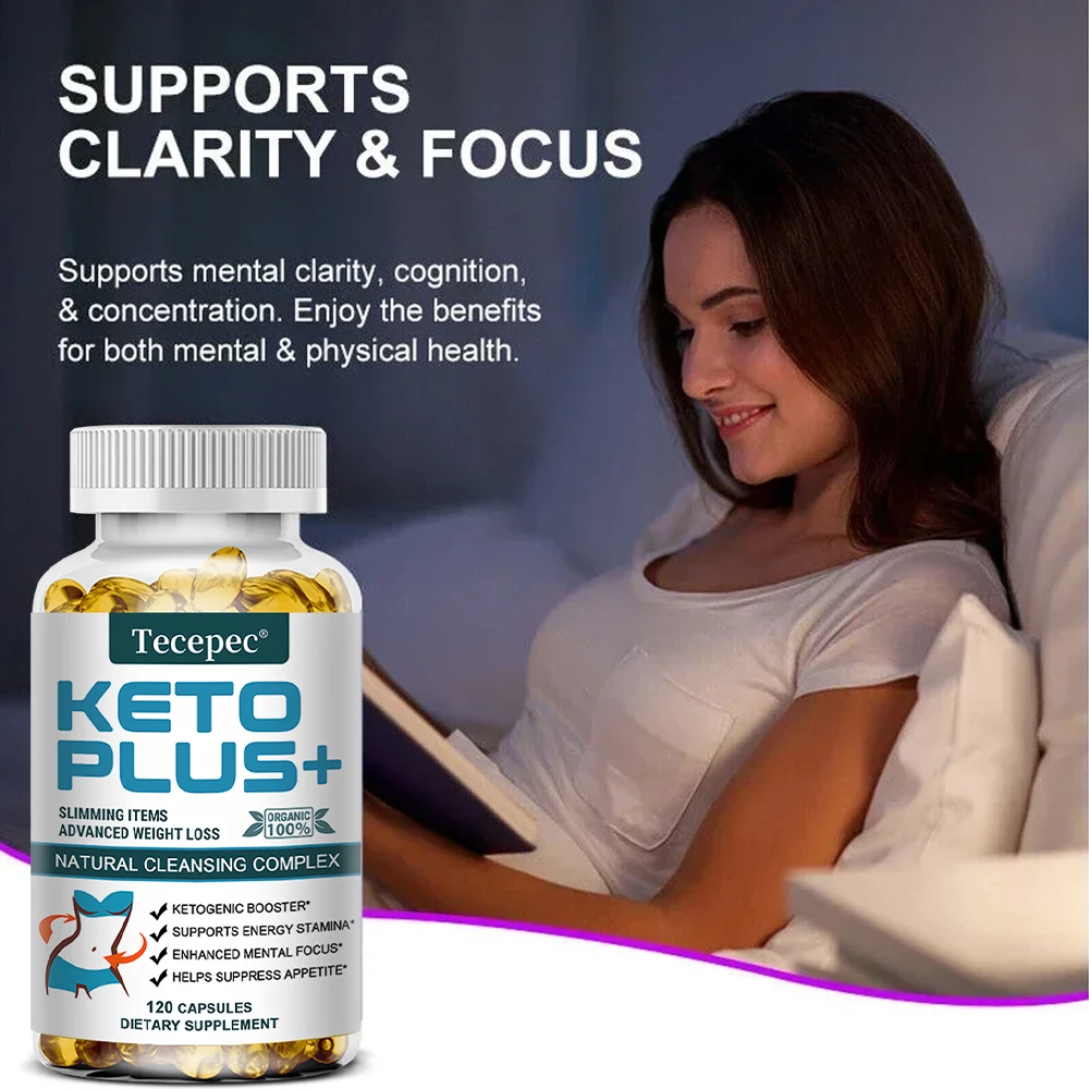 Keto Fat Burner - Fat Burner, Supports Energy, Stamina, Mental Focus & Metabolism, Appetite Suppressant, 120 Capsules