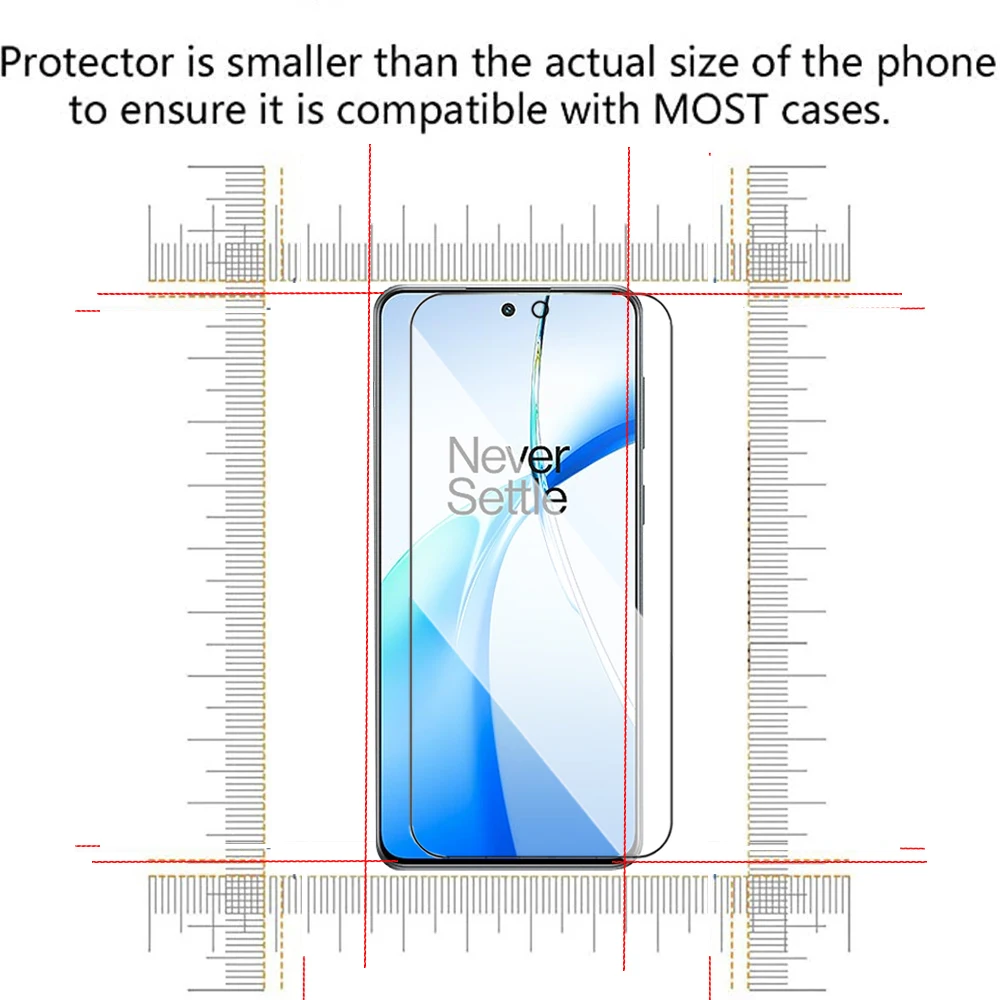 4 قطعة حامي الشاشة ل Oneplus Nord 4 CE 3 2 Lite 8T 9R 9rt 10T الزجاج المقسى ل OnePlus Ace 2 Pro Nord 2T #2