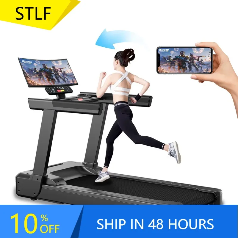 

YTYIN 2024 Newest Design Commercial Treadmill Machine With Screen Projection Function For Gym Center