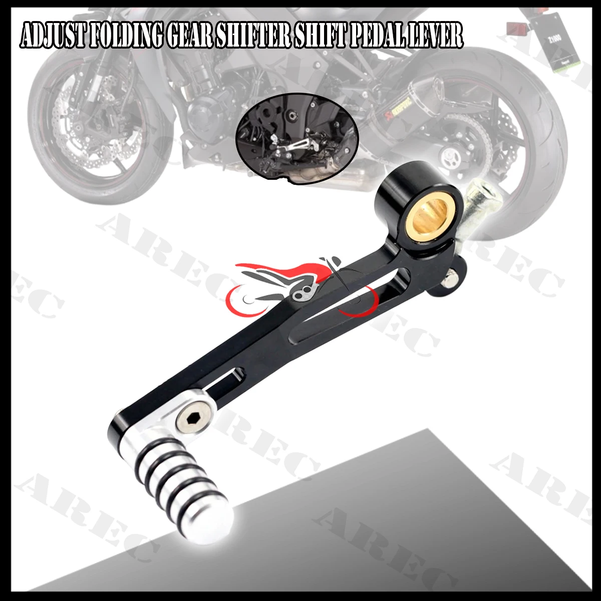 Left Gear Shift Lever For KAWASAKI Z800 Z900 Z1000 Z1000SX NINJA1000 VERSYS 1000 Motorcycle Heel Shifter Toe Peg Pedal