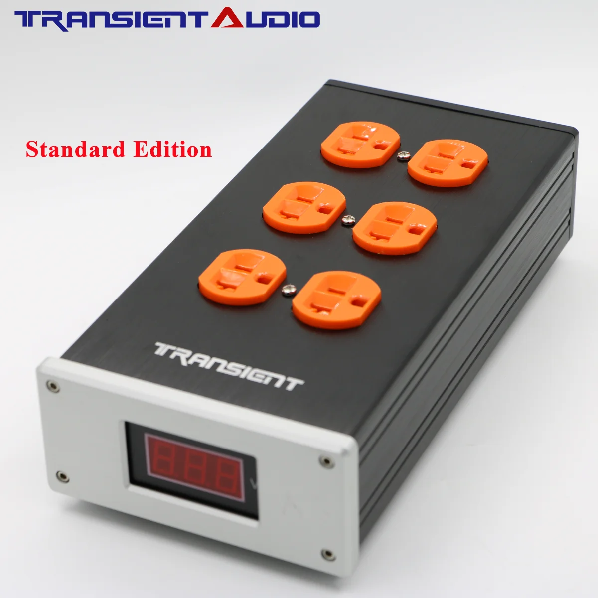TRANSIENTHI-FIAUDIO High-End US Standard 6-Outlet Power Strip with Digital Display,Specifically Designed for Audio Amplifiers