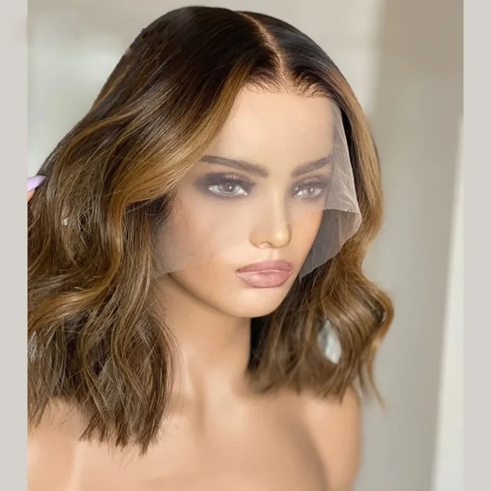 

Glueless Natural Highlight Blond 5x5 Silk Base Human Hair with BabyHair Soft Body Wave HD Lace Hair Preplucked