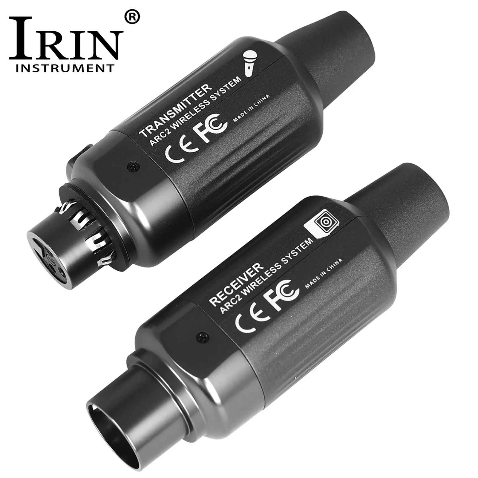 

IRIN ARC2 Microphone Wireless Transmission Receiver System UHF 7 Channels XLR Wireless Microphone System for Moving-coil Mic