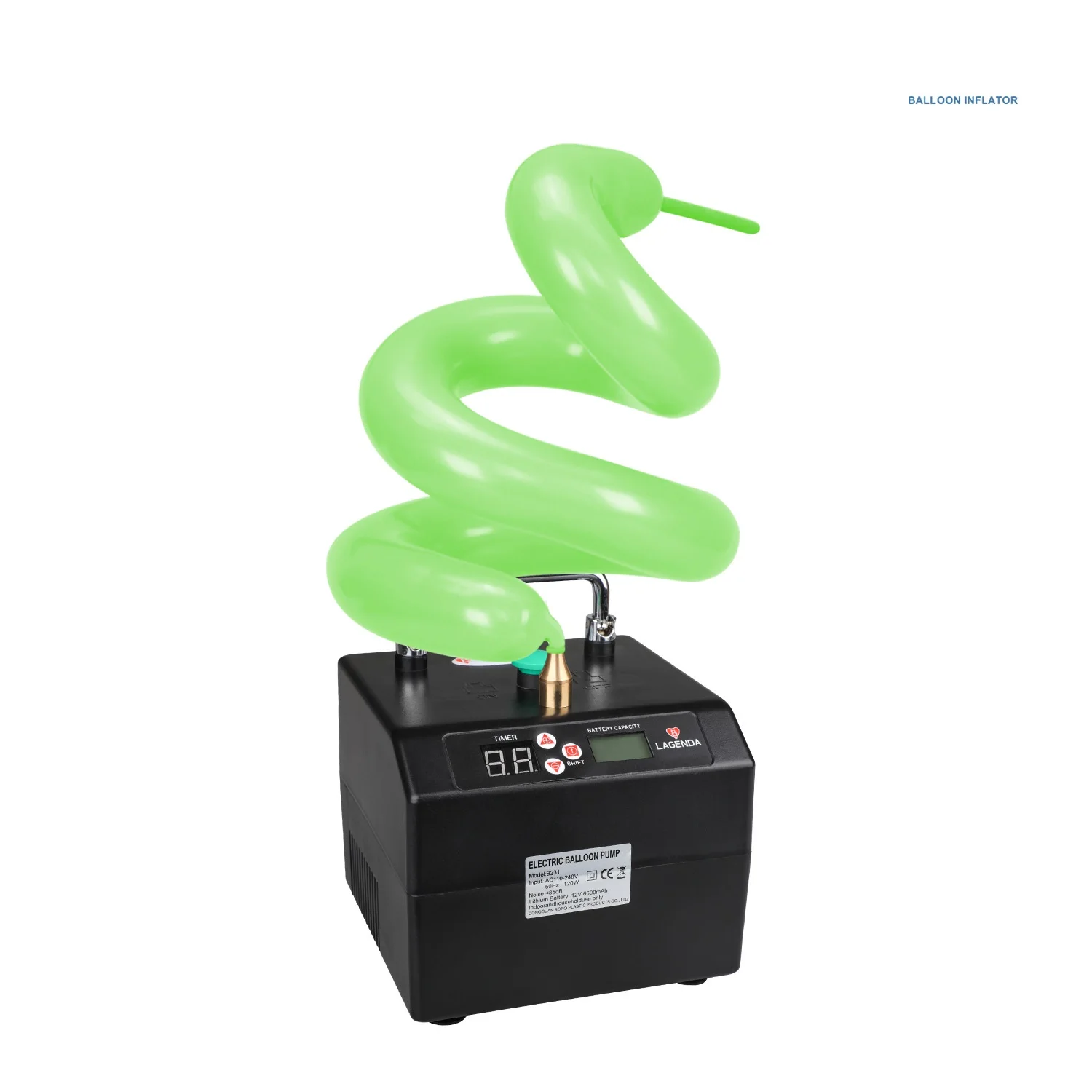 High Performance Portable Electric Balloon Air Pump High Power Plastic Balloon Machine