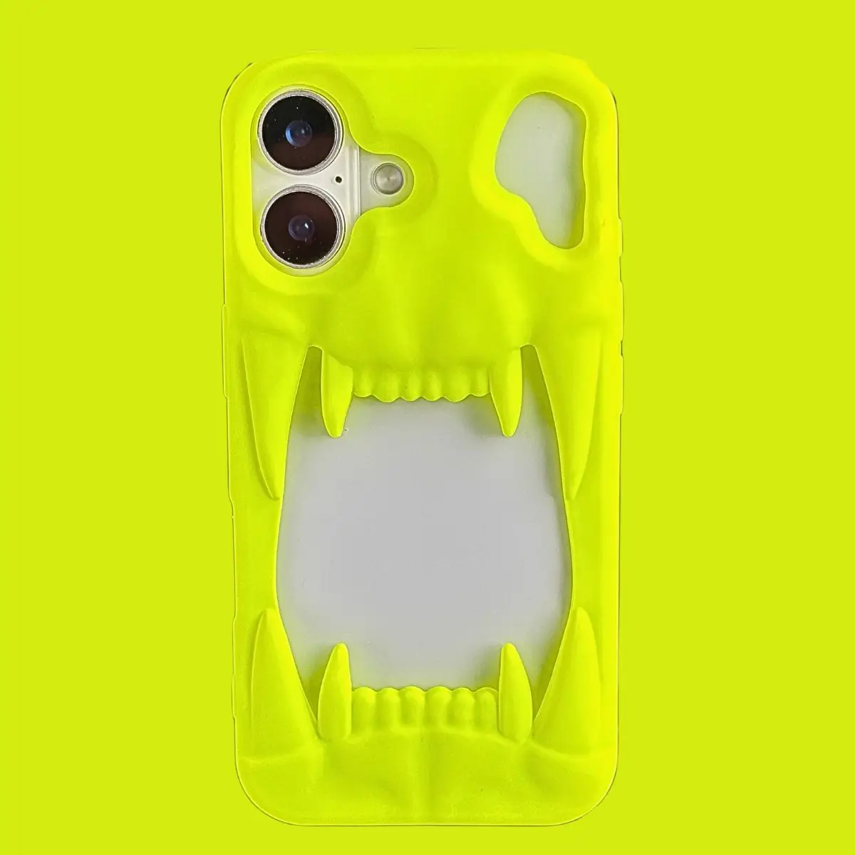 

Neon Fluorescent Zombie Case for iPhone 16 Pro Max 13 14 15 Hollow Heat Dissipation Phone Cover for iPhone12 S24 Ultra S25 Plus