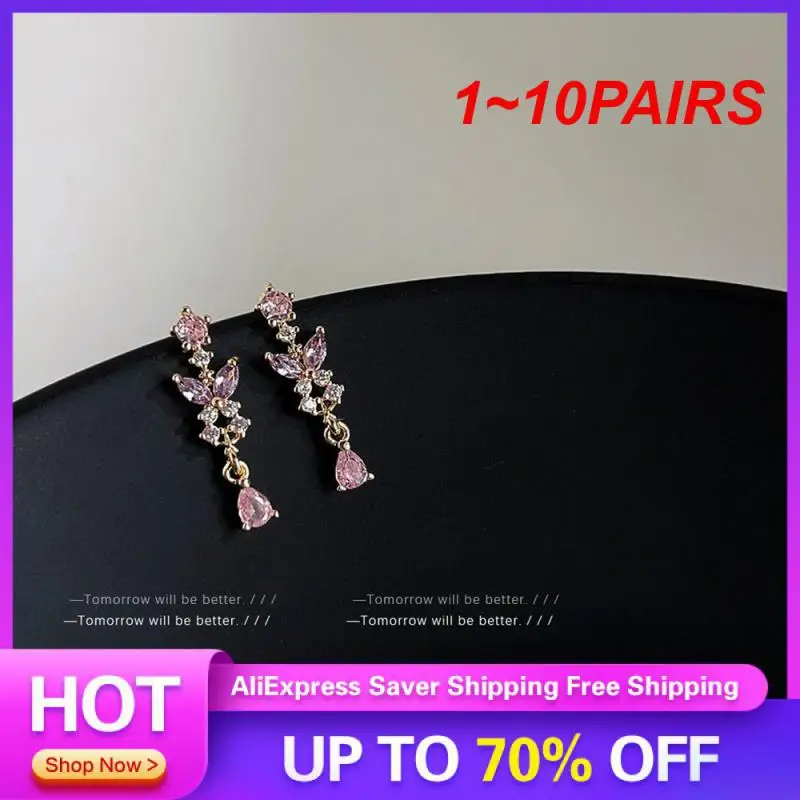 1~10PAIRS Fairy Flower Ornaments Exquisite High End Luxury Statement Earrings French Earrings Popular Best Selling