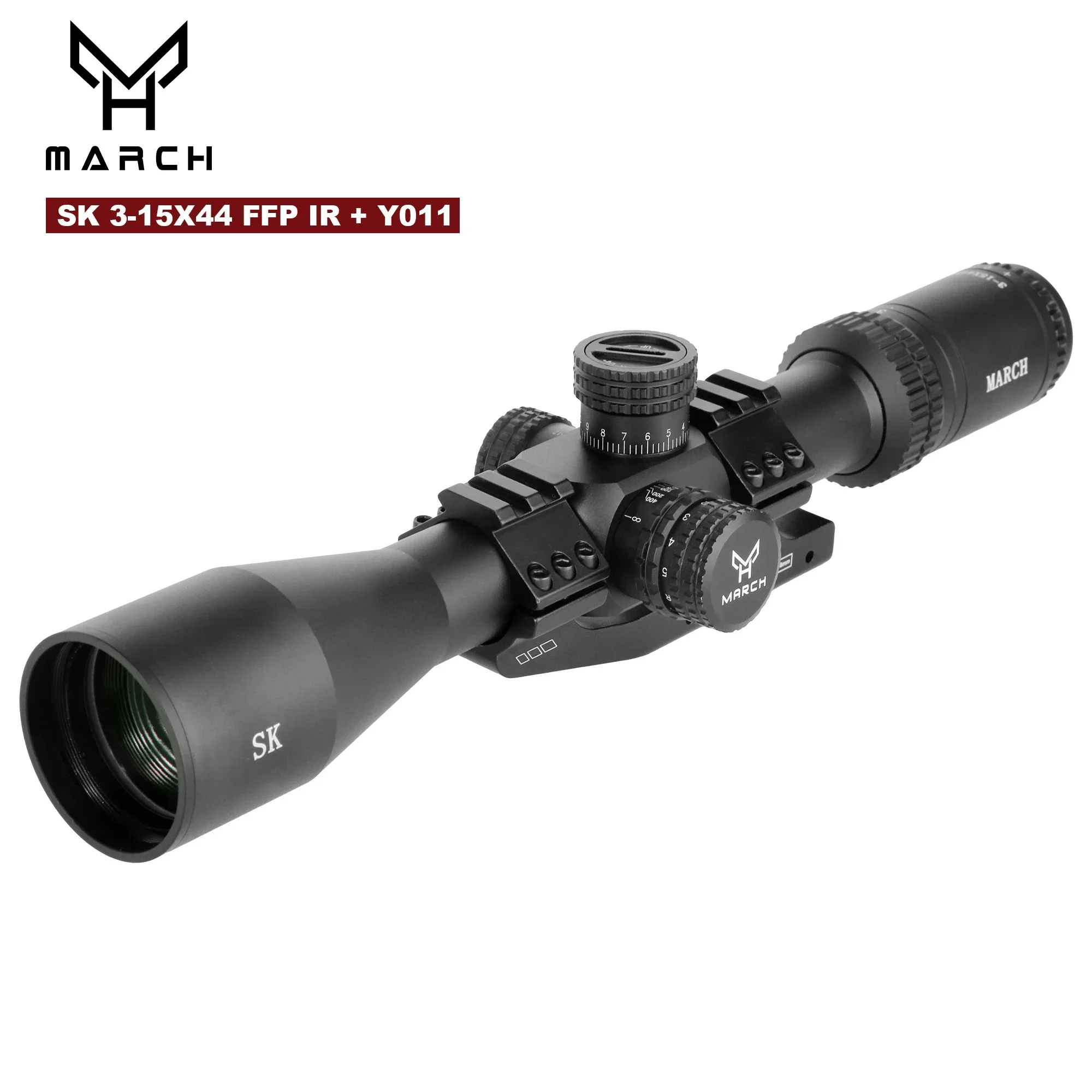 SK 3-15x44 Luneta FFP Tactical Caza Riflescope PCP Rifle Scope Hunting  Airgun Airsoft Optical Sight