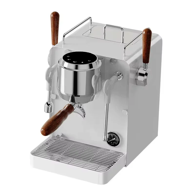 

7106Electric Stainless Steel Espresso Coffee Machine Portable Brew System with Hot Water System for Household and Hotel Use