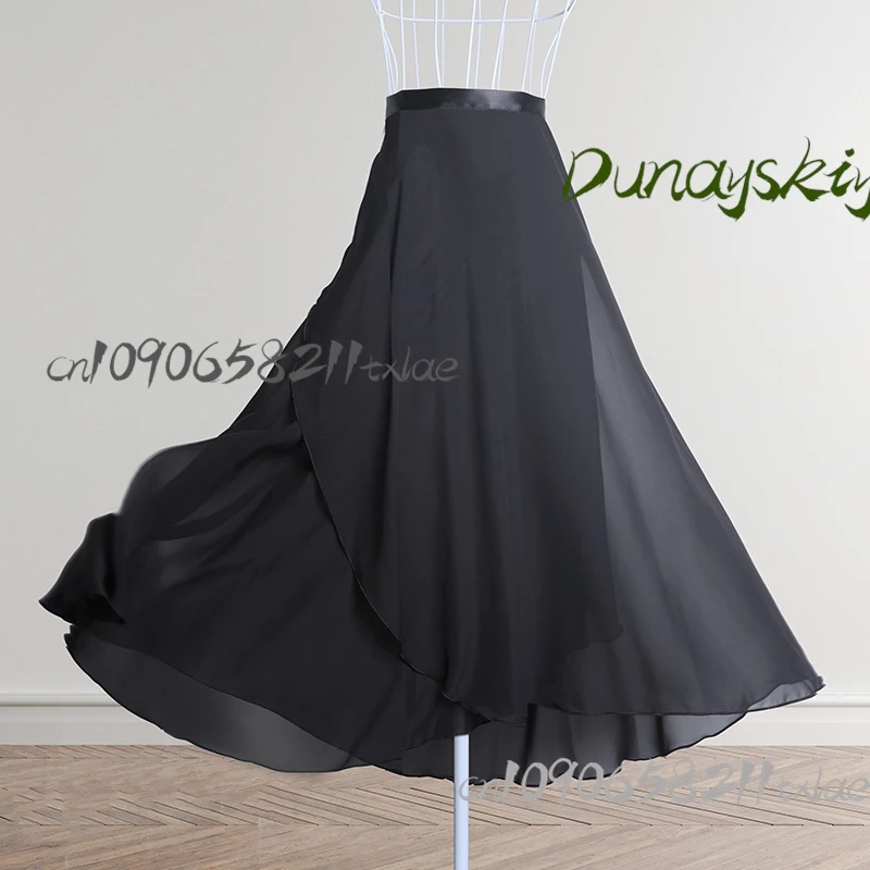 تنورة باليه للبالغين - تنورة شيفون ملفوفة من أجل ممارسة الرقص وحفلات الهالوين