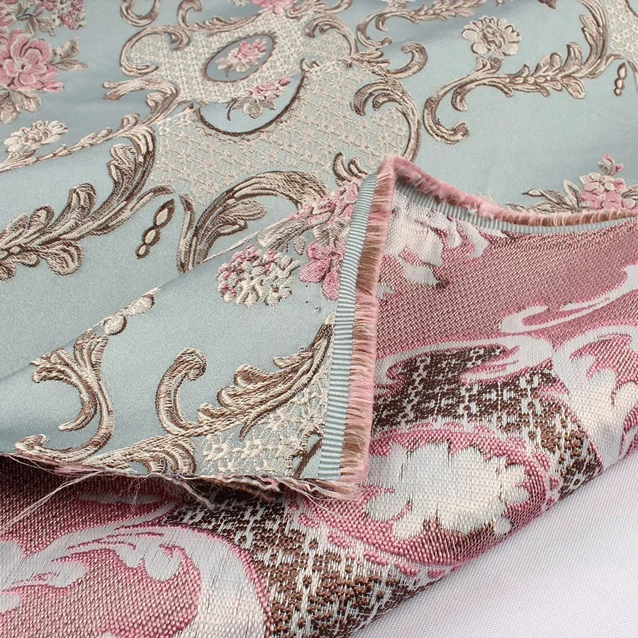 Classic Brocade Fabric Damask Jacquard Garments Thick Clothes Curtain Upholstery HomeDecoration 145cm x 50cm -Sold by half meter