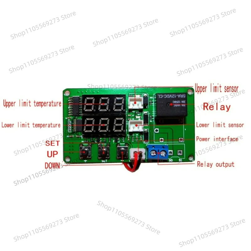 Temperature difference meter solar temperature difference controller temperature difference controller with 2 sensing lines