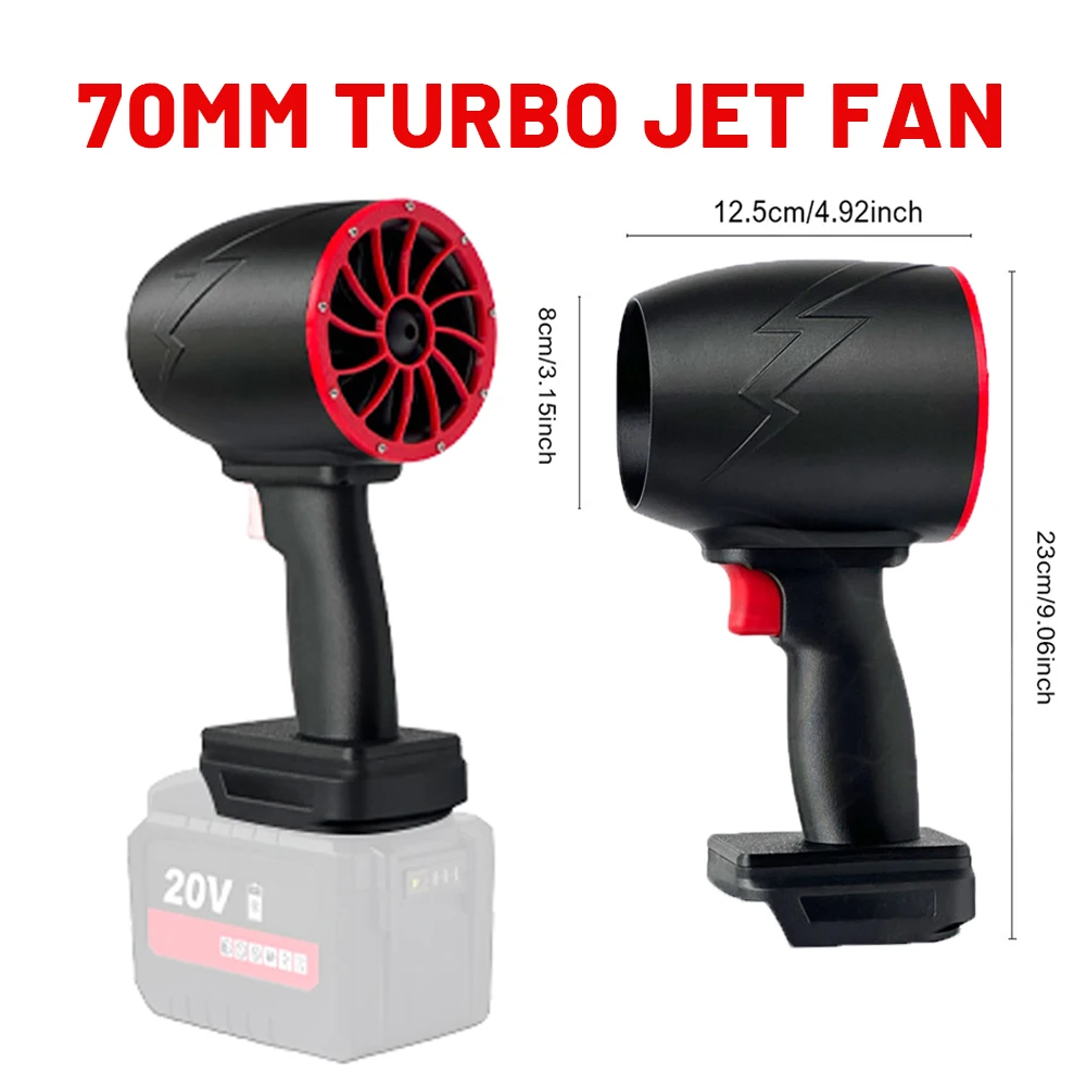 Ventilador turbo canalizado portátil, 70mm, jato turbo xl, sem escova, max.2300g, ferramentas para pistola de lavagem de carro, soprador de pistola de ar para makita 20v-24v