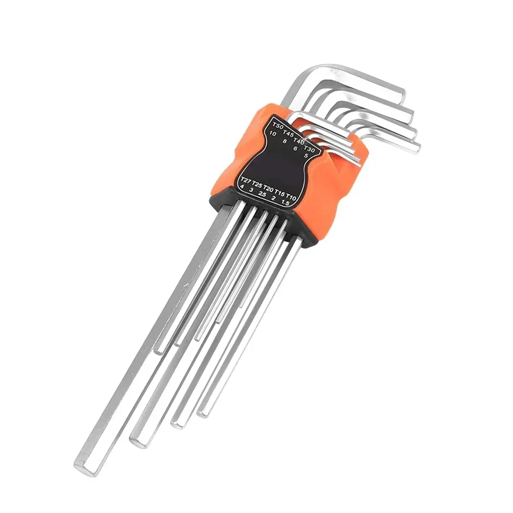 9pcs L-Type Double-End Screwdriver Hex Wrench Set Ball Head Spanner Key Set Disassembly Hand Tools Wrenches Screwdriver