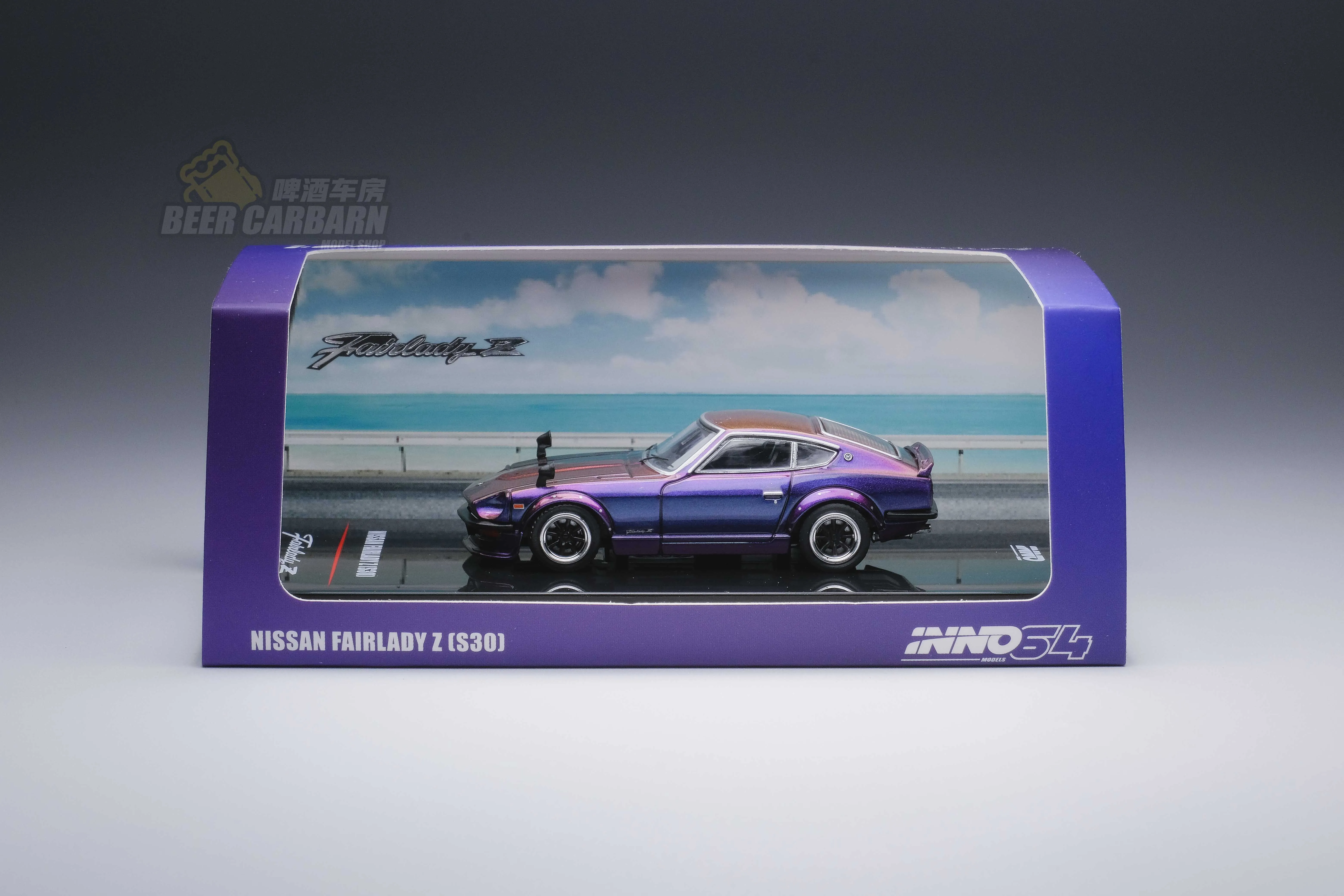 INNO  1:64  Nissan Fairlady Z s30 midnigth purple II Collection of Simulation Alloy Car Model Children Toys