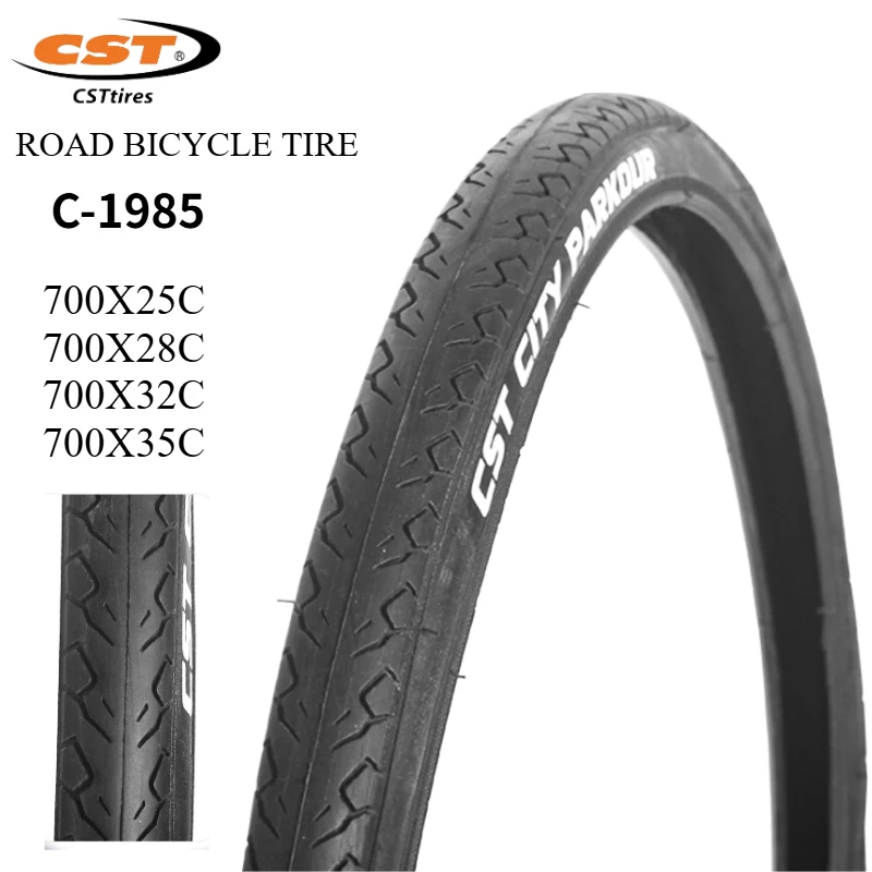 CST 700C ROAD BICYCLE TIRE OF CITY BIKE TYRE CLINCHER C1985 CITY PARKOUR 700X25 700X28 700X32 25C 28C 35C C-1985