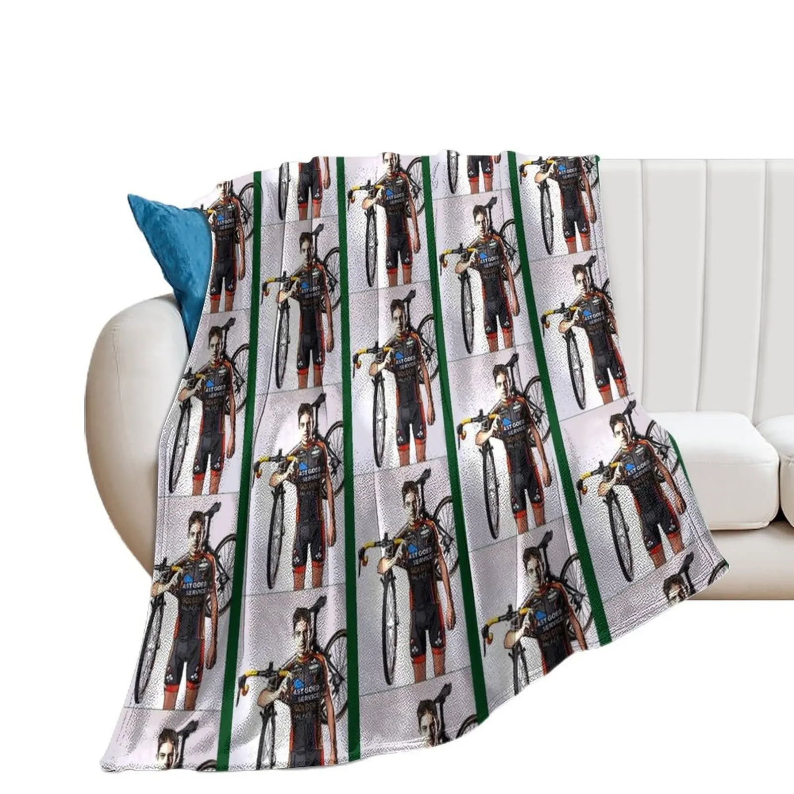 

Wout van Aert Throw Blanket Large Decorative Sofas Blankets