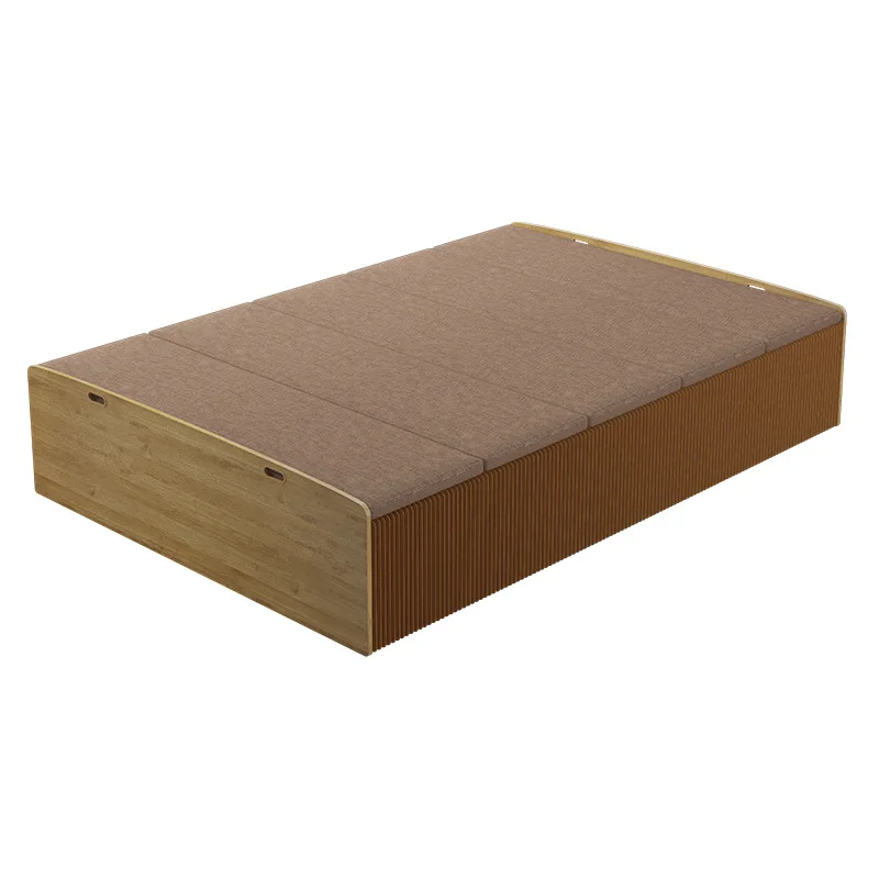 

Multifunctional double organ bed household single invisible bed telescopic