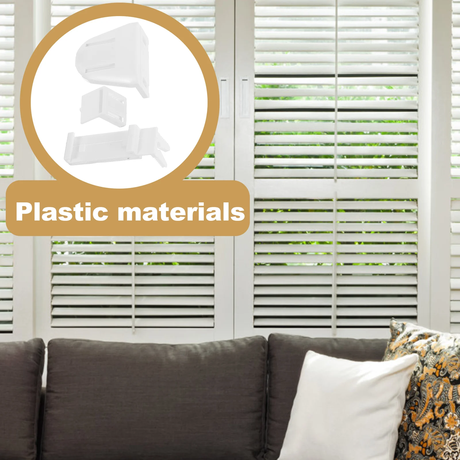 

10 set Curtain Fitting Holder Kit For Roller Shade Parts Blinds Installation Accessories Plastic Replacement Hardware Tools