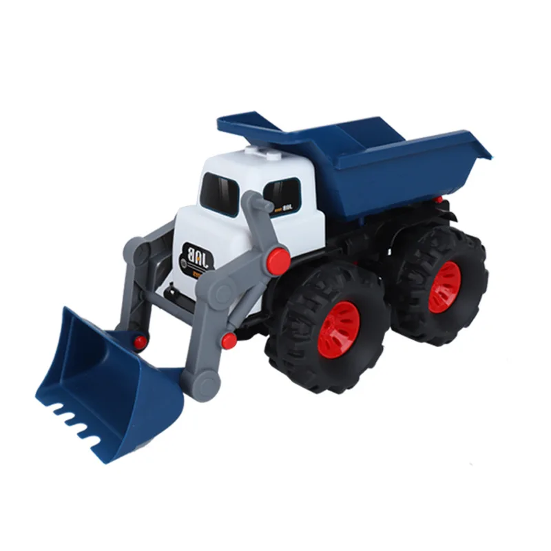 Children\'s Large Trucks Plastic Engineering Car Dump Truck Crane Excavator Model Inertial Vehicle Car Toys Gift for Kids