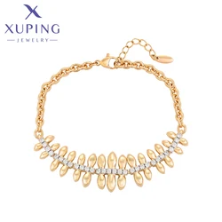 Xuping Jewelry New Arrival Fashion Luxury Charm Bracelets with Gold Color for Women X000713077