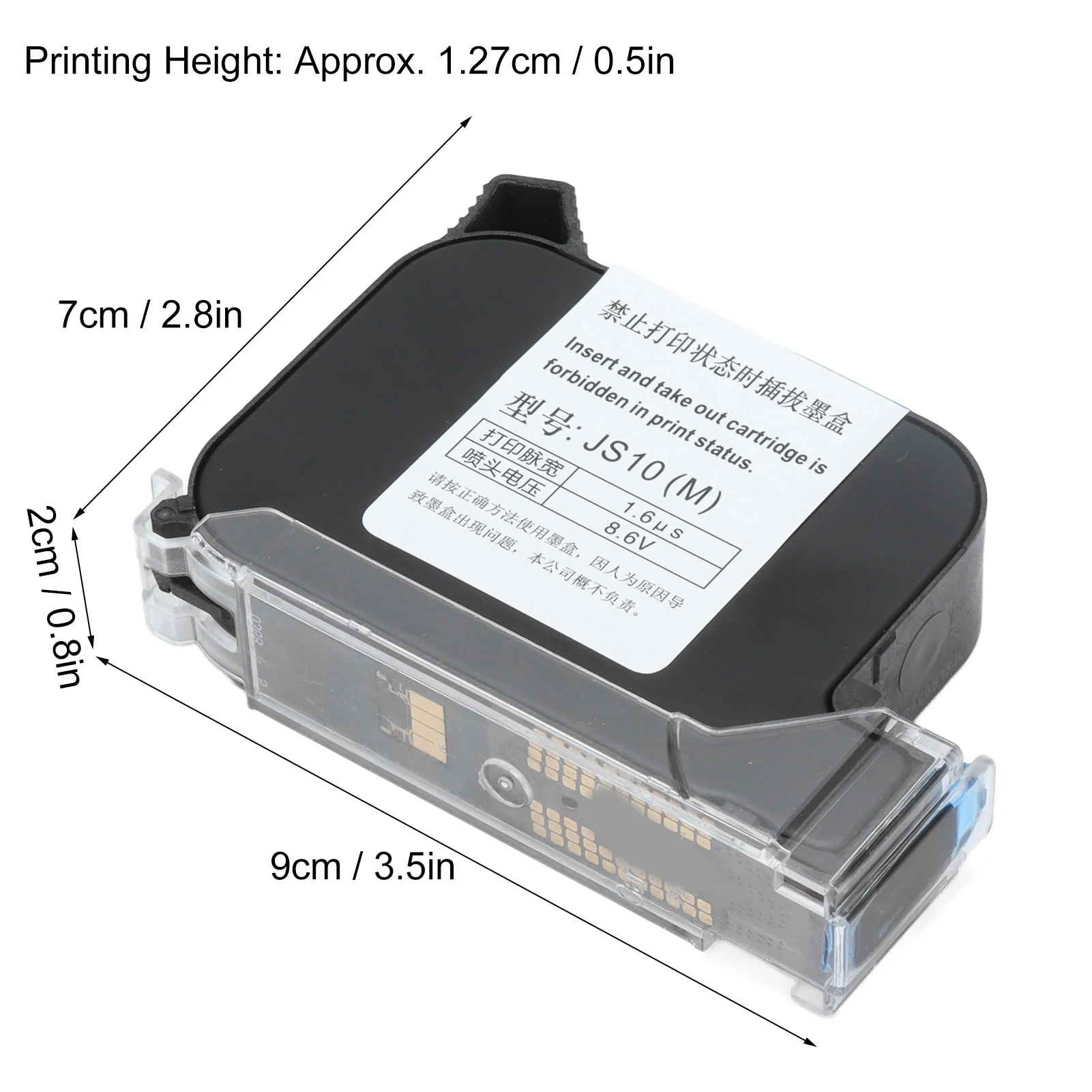 42ml Ink Cartridge Quick Drying Double Nozzle Black Cartridge Replacement Printer Accessories Ink Cartridge Inkjet Ink Cartridge