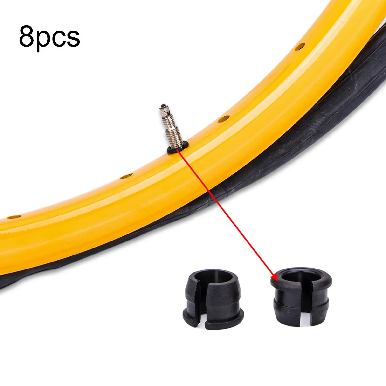 

8 Pieces Bike Vacuum Tire Nut Equipment Part Φ6mm Removal for Tubeless
