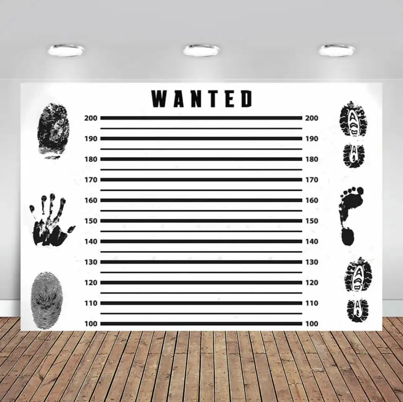 Halo Police Prison Up Line Single Girl Birthday Party Background Decoration Supplies Decoration Anniversary Cup Photo Banner