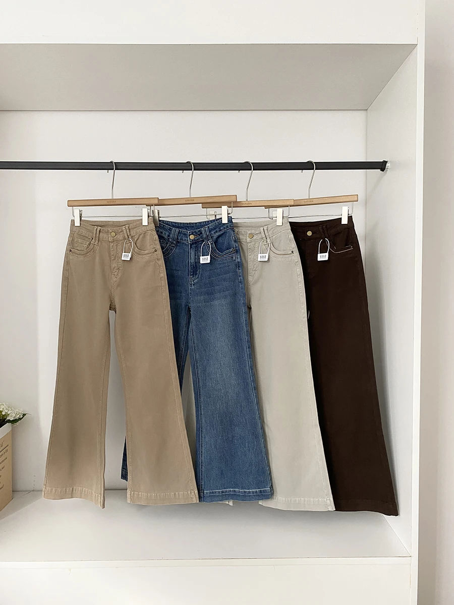 

Spring 2026 High Waist Casual Commuter Style Women's Jeans Loose Wide Leg Pants Korean Fashion Elegant Personality
