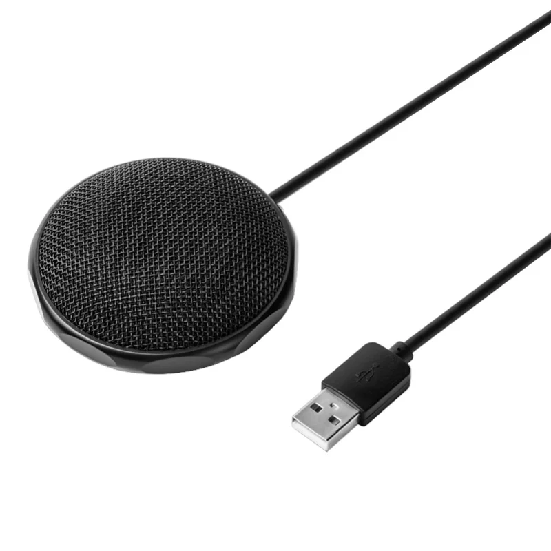 Microfono a condensatore omnidirezionale USB Mini microfono aziendale per riunioni cablato per PC portatile