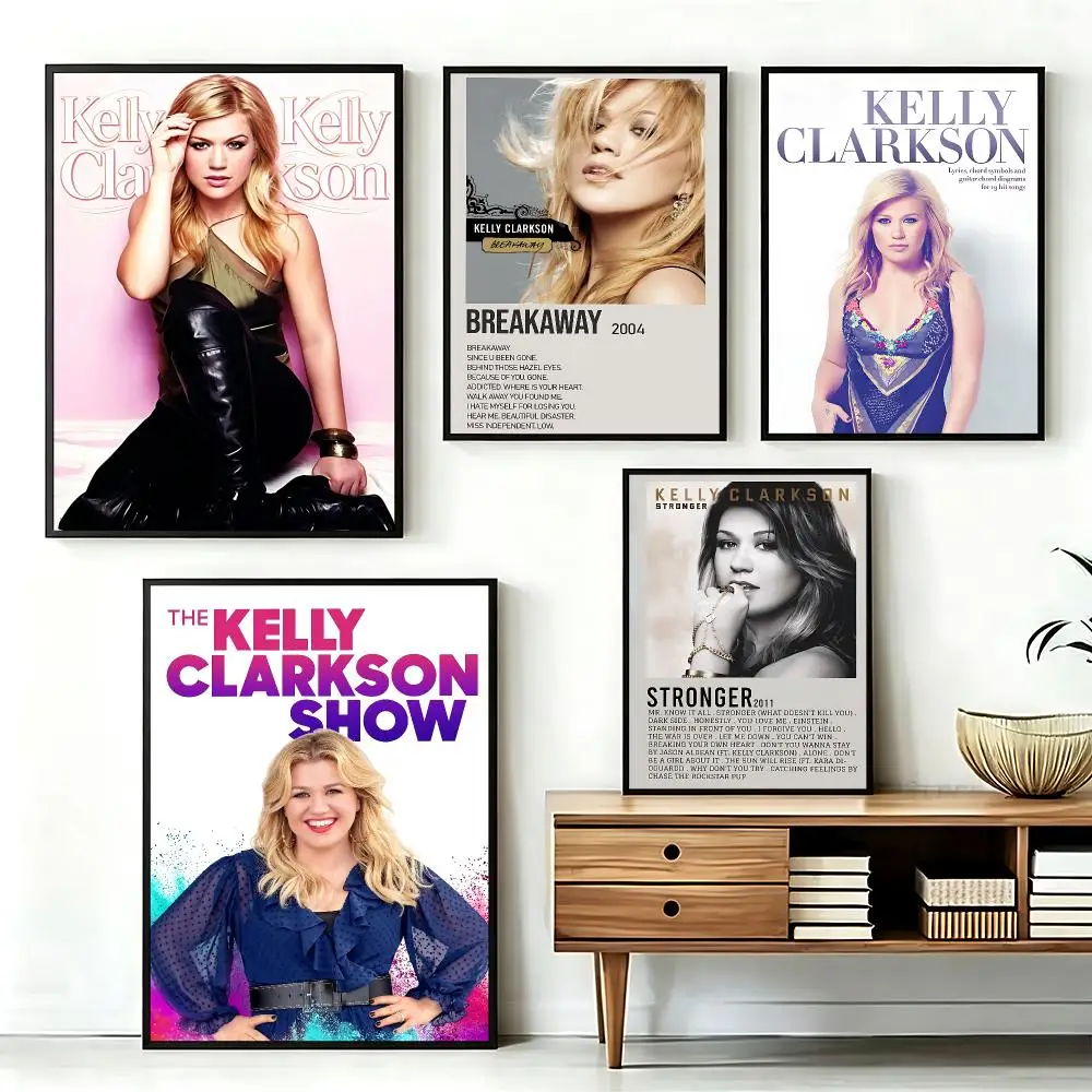 music Kelly Clarkson Poster  Poster HD Printing Fresh and Nordic Home Decor Wall Art for the Living Rooms Hallways Gift Giving