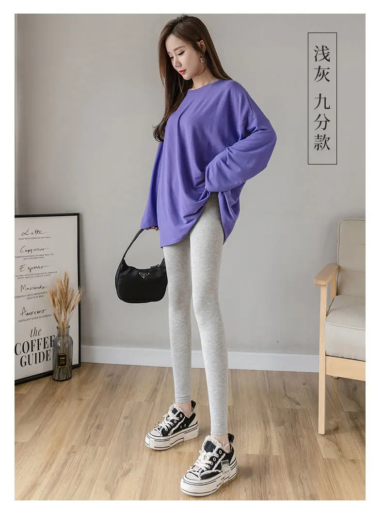 Sporty Leggings Woman Knitted Elastic Fitness Trousers Velvet Plush Lined Cozy Outdoor Stylish Slim Fit Fashionable Micro Horn
