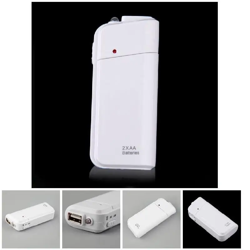 Universal Portable USB Emergency 2 AA Battery Extender Charger Power Bank Supply Box EM88