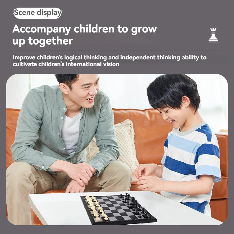 Magnetic Chess Folding Portable Storage Magnetic Attraction Children\'s Parent Child Entertainment Competition Training