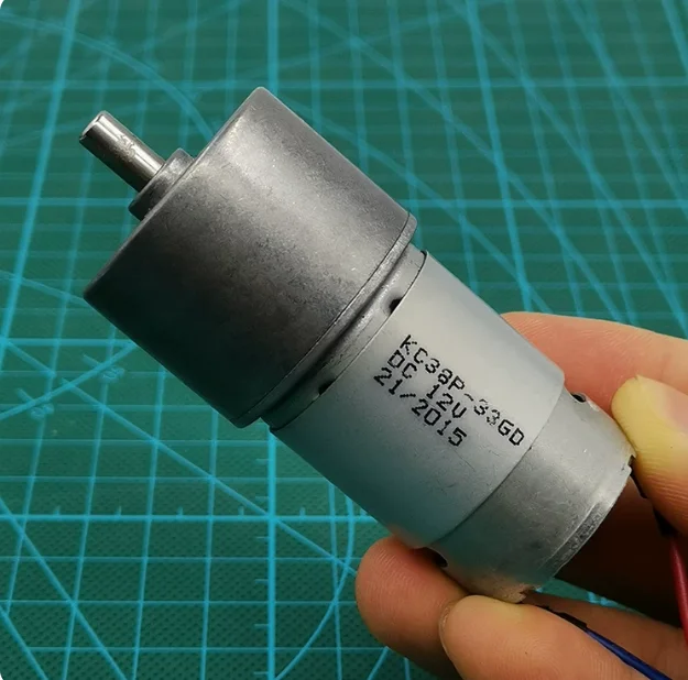380 DC Gear Motor 6V-12V 36 RPM High Torque  Metal Gear Reversible Low Speed for DIY Robot  Smart Car Model