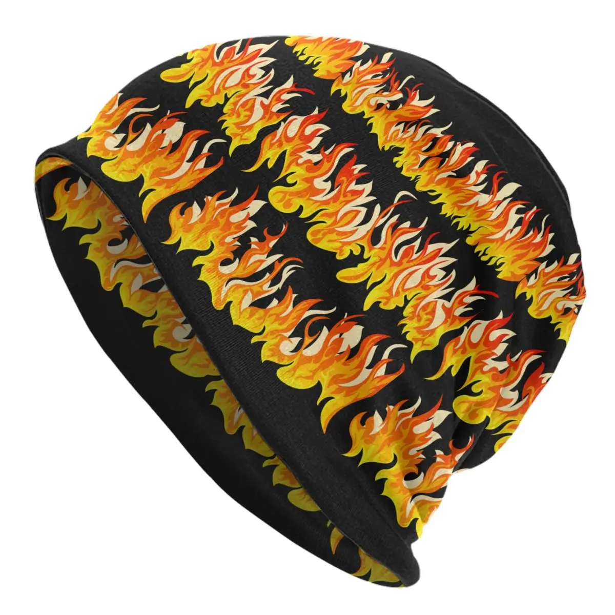 Fire Flame Beanie Hats volcano combustion Retro Caps Men Women Outdoor Knitted Hat Autumn Design Warm Soft Beanie Hats