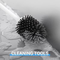 ABKL-Silicone Toilet Brush With Holder Set Soft Silicone Bristle Bathroom Toilet Bowl Brushes Set Non-Slip Handle With TPR Soft