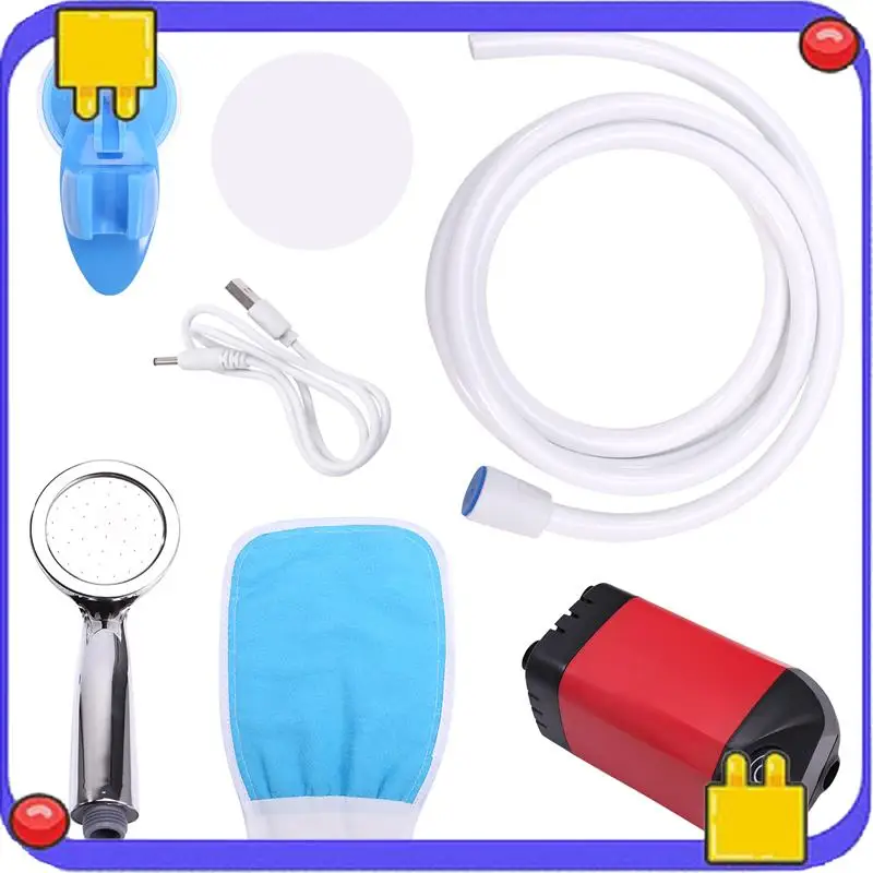 

Portable Camping Electric Shower Pump IPX7 Waterproof With Temperature Display For Hiking, Backpacking