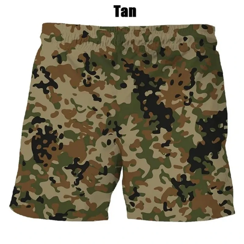 Fashion Camouflage 3d Graphic Hip Hop Shorts Summer Men's Casual Personality Cool Quick-drying Gym Board Shorts Mens Clothes