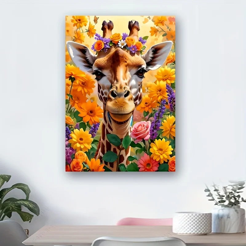 

1000 шт. головоломка с цветком подсолнуха и жирафа для взрослых - яркий художественный декор своими руками, бумажная головоломка премиум-класса с изысканным дизайном, порт