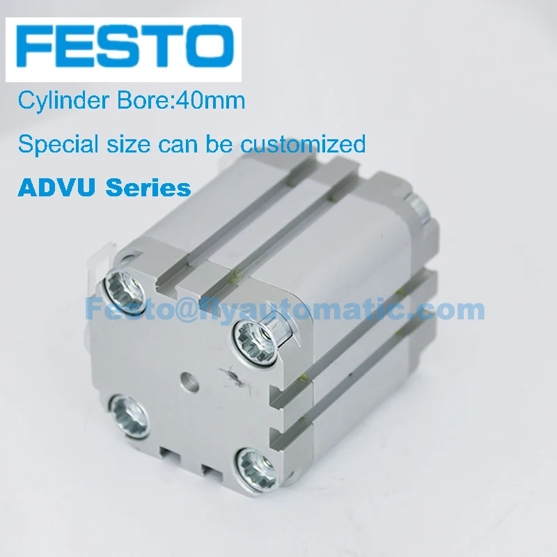 Imagem -05 - Festo Advu405 10 15 20 25 30 35 40 45 50-a-p-a Bore Size 40 mm Advu Aevu Série Cilindros Compactos