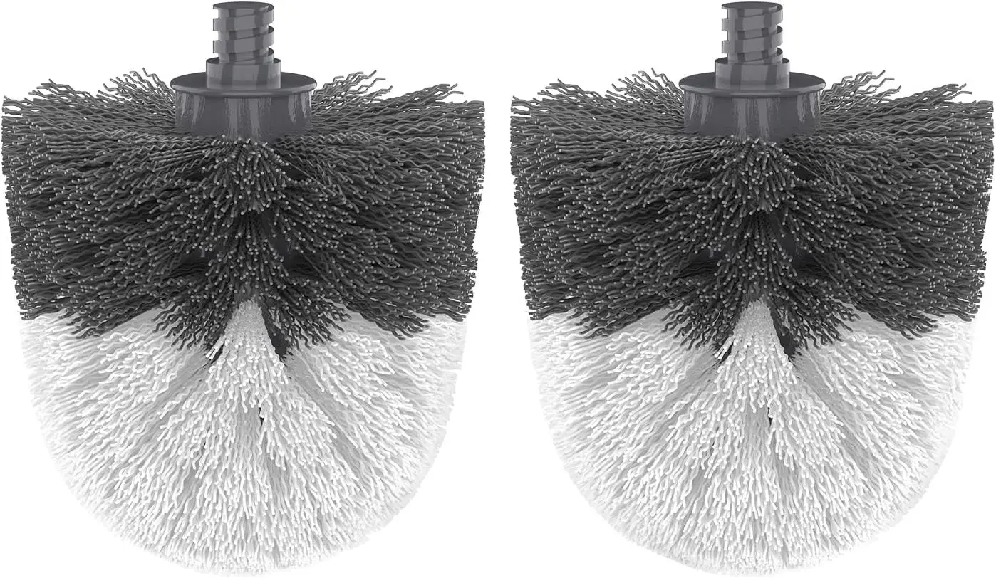 

Premium Toilet Bowl Brush Replacement Heads, 2 Pack - Strong Dense Bristles for Deep Cleaning Under Rim & Hard-to-Reach Corners