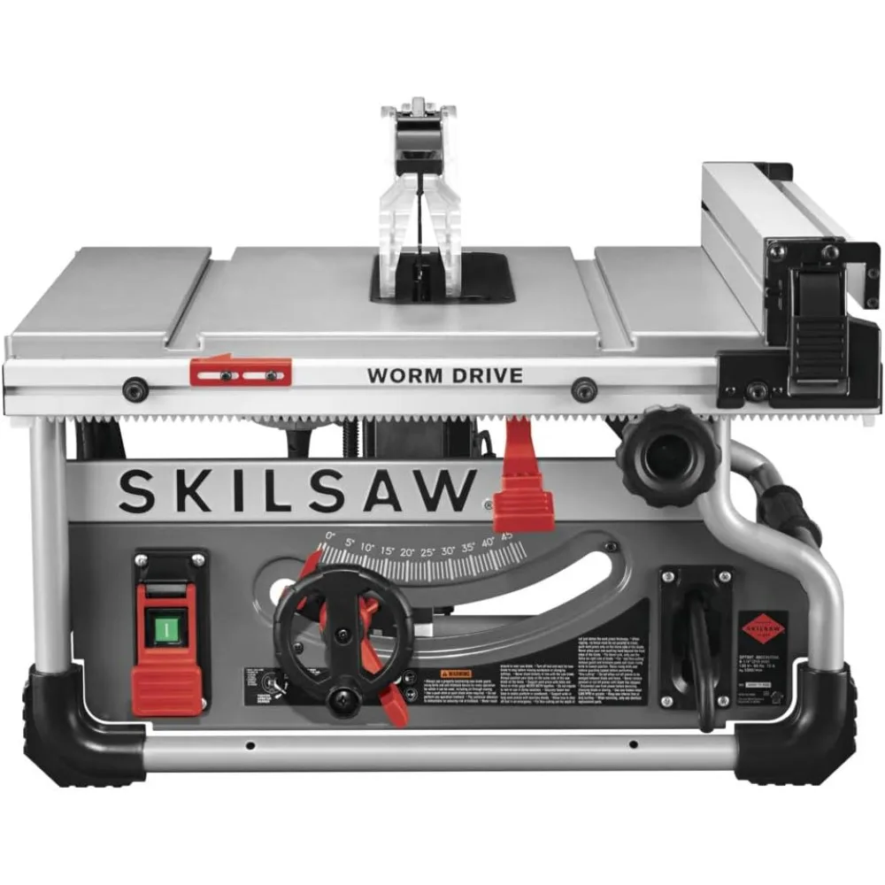 

8-1/4" Portable Worm Drive Table Saw Legendary worm drive gearing offers maximum torque Light weight and compact footprint