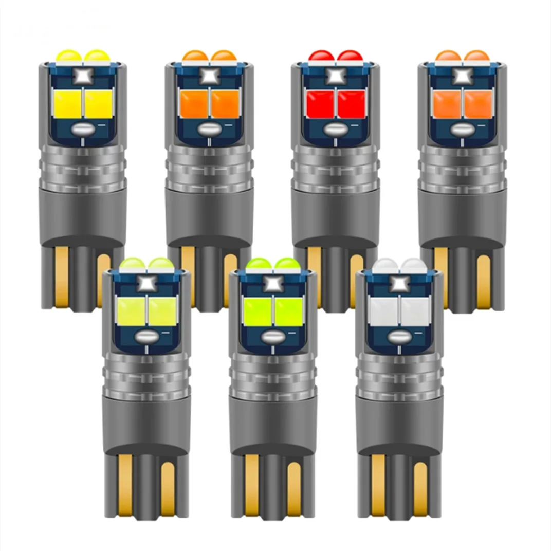 

50 шт. Автомобильный T10 Led Canbus W5w 3030 6 Smd Авто светодиодный светильник для салона автомобиля, купольная лампа для чтения, габаритный светильник 12 В 24 В